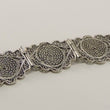 Laden Sie das Bild in den Galerie-Viewer, Antik Art Deco Armband Silber 835er filigran floral