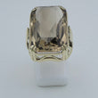 Laden Sie das Bild in den Galerie-Viewer, Vintage Damen Ring mit Rauchquarz 585er - 14 K Gold Gr. 55 17,5 mm Ø