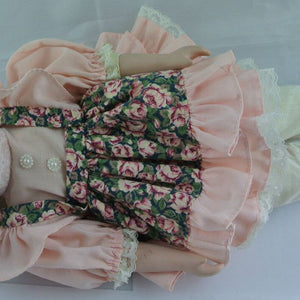Vintage Babypuppe / Porzellankopf & Stoffkörper / ca. 42 cm
