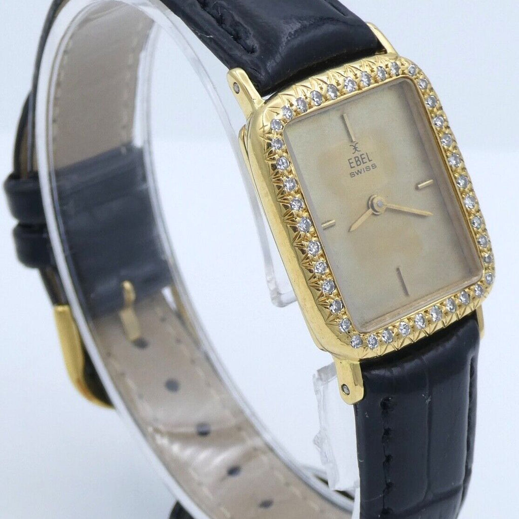 Vintage Ebel Damen Uhr Handaufzug mit Diamanten - Main Image
