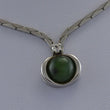 Laden Sie das Bild in den Galerie-Viewer, elegantes Collier mit Olivenit und Zirkonia / 925 Silber / 40,0 cm
