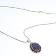 Laden Sie das Bild in den Galerie-Viewer, Vintage Kette &amp; Anhänger mit Granat / 333er 8 Karat Gold 45cm
