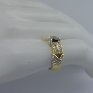 Vintage Damenring mit Zirkonia / 750er 18 Karat Gold - 55 17,5 mm Ø *