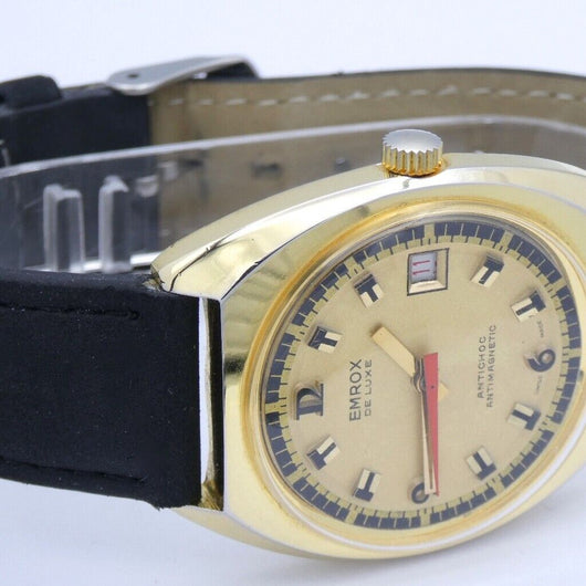 Vintage Emrox De Luxe Automatic vergoldet