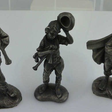 handgearbeitete Zinnfiguren / Musikanten / Made in West-Germany