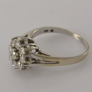 Vintage Damenring mit 0.80 ct. Brillanten / 585er 14 Karat Gold-59 18,8 mm Ø *
