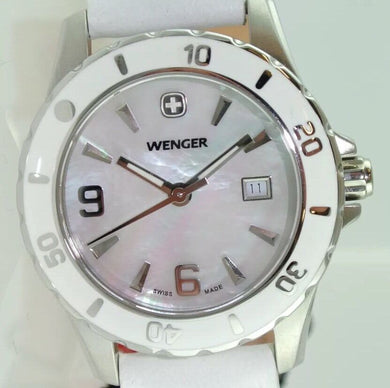 WENGER Elegance Damen-Armbanduhr / Quarz / Edelstahl / Lederband