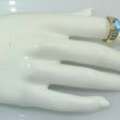 Laden Sie das Bild in den Galerie-Viewer, Damenring mit Aquamarin &amp; Diamanten - 375er 9 K Gold 53 16,8 mm Ø *
