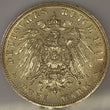 Laden Sie das Bild in den Galerie-Viewer, 3 Mark Dt. Reich Silber Silbermünze // Luitpold Prinz Regend V. Bayern / 1911 D
