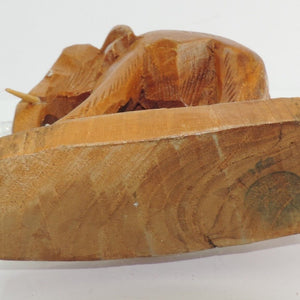 Elefant Holzfigur Handgeschnitzt