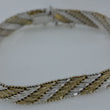 Laden Sie das Bild in den Galerie-Viewer, Two-Color Silber Vergoldetes Damen Armband - 835 Silber
