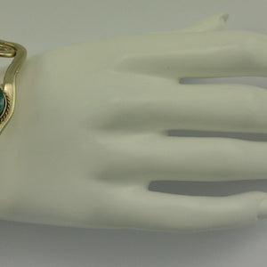 ausgefallener Designer-Armreif mit Azurit-Malachit / ca. 20,0 cm / Unisex
