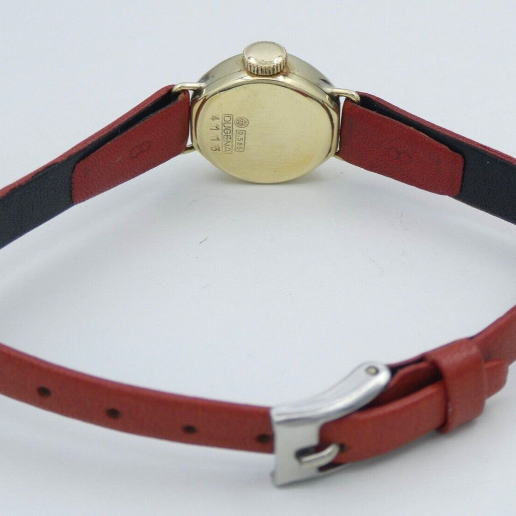 DUGENA Vintage Damenuhr 14 Karat 585 Gold Handaufzug Ref
