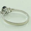 Laden Sie das Bild in den Galerie-Viewer, Damen Ring Vintage mit Saphir &amp; Diamant ca. 0.04 ct/ 585er Gold - 53 16,8 mm Ø *
