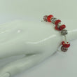 Laden Sie das Bild in den Galerie-Viewer, Damen 925er Silber Bettelarmband mit Farbsteinen 18 cm
