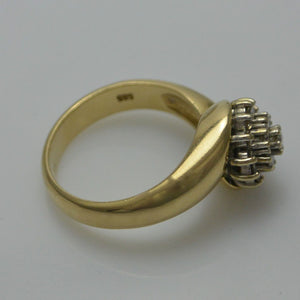 Vintage Damenring mit Brillanten ca. 0.40 ct /585er 14 K Gold 54 17,2 mm Ø *