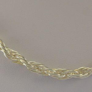 Elegante Kordelkette / 925er Silber / ca. 42 cm