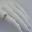 Laden Sie das Bild in den Galerie-Viewer, Vintage Damenring mit Saphir &amp; Brillanten / 585er 14 Karat Gold 57 18,1 mm *
