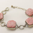 Laden Sie das Bild in den Galerie-Viewer, Silberarmband mit Rosenquarz/ 835er Silber
