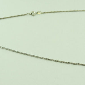 Vintage Damen 925er Silber Kette mit Zirkonia Anhänger