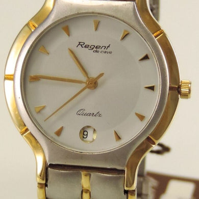 Regent Herrenuhr / Quartz / teilweise vergoldet