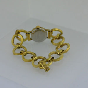 DuBois 1785 17 Rubis - Damenarmbanduhr - vergoldet- ca. 18,5 cm