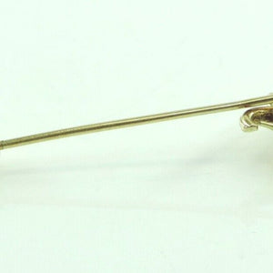 Vintage Anstecknadel Trachtenschmuck - Eichenblattdekor 585er Gold 14 Karat