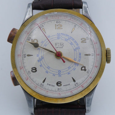 FiPo - Vintage Sport Chronostop Herrnuhr - Handaufzug - Defekt!!