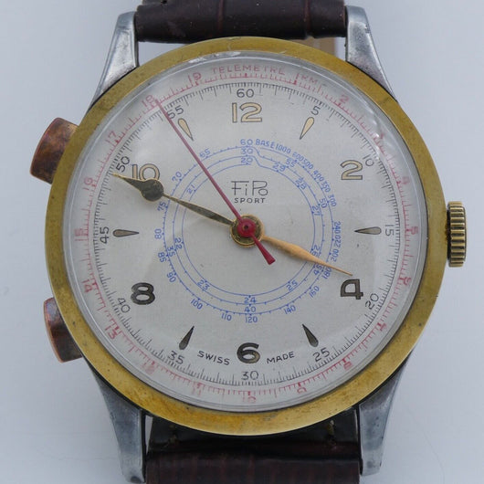 FiPo - Vintage Sport Chronostop Herrnuhr - Handaufzug - Defekt!!
