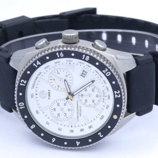 Vintage Timex Chronograph Indiglo WR 100 M / Quarz / Ref.:921N2