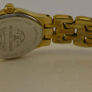 JACQUES LEMANS Damenuhr / Quarz / 10 Mic Gold Plated
