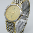 Laden Sie das Bild in den Galerie-Viewer, Escape Herrn Uhr Stahl &amp; Gold 24K 10Mic Gold Plated Swiss Quarz

