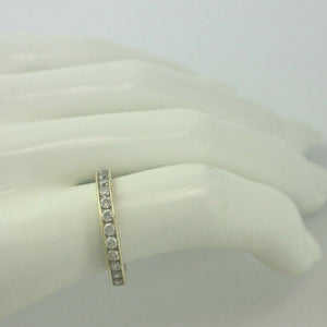 Damenring Ring mit Zirkonia / 375er 9 Karat Weißgold 58 18,4 mm Ø *