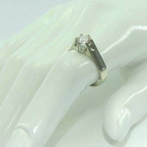 Vintage Damenring 750er 18 Karat Weißgold Diamant ca. 0.75ct. - 62 19,7 mm Ø *