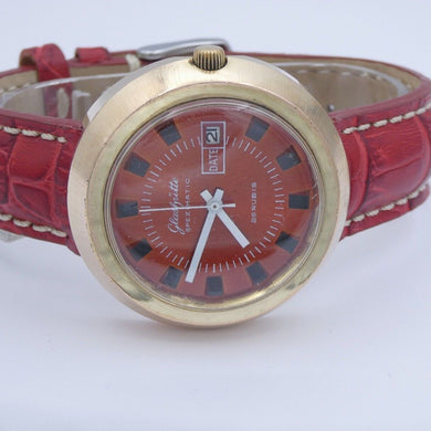 Vintage GUB Glashütte Spezimatic Herrenuhr Vergoldet 14K Ref :282918