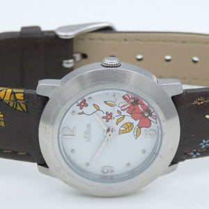 s´Oliver Damenuhr Lederarmband Ref: SO-2404-LQ
