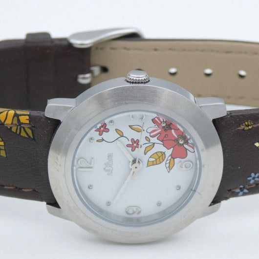 s´Oliver Damenuhr Lederarmband Ref: SO-2404-LQ
