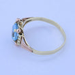 Laden Sie das Bild in den Galerie-Viewer, Vintage Damenring mit Topas / 585er - 14 Karat Rotgold / Gr- 61 19,4 mm Ø *
