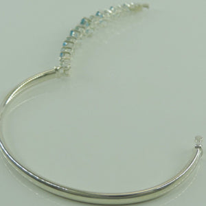 Vintage Damen Armband Silber 925er mit Topas