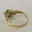 Laden Sie das Bild in den Galerie-Viewer, Vintage Damen-Ring mit 0.20 ct. Diamanten &amp; Rubine 585er 14K Gold 55 17,5 mm Ø*

