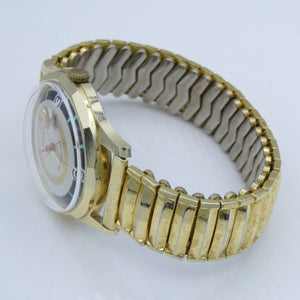 Vintage Shaon Kalendar Handaufzug Herrenuhr Swiss Made Ref.1023415