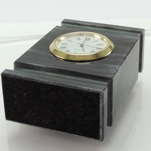 Vintage Standuhr Marmor Tischuhr / Kaminuhr Quarz