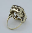 Laden Sie das Bild in den Galerie-Viewer, Vintage Damen Ring mit Rauchquarz 585er - 14 K Gold  Gr. 55 (17,5 mm Ø)
