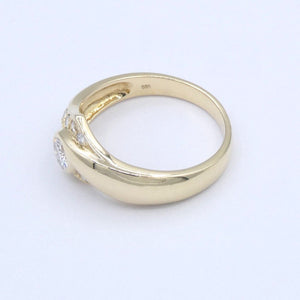 Damenring 585er 14 Karat mit Diamanten ca. 0.90 ct. / 58 18,4 mm Ø
