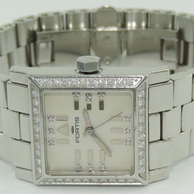 Fortis Spacematic Quarz Diamond Damenuhr mit Diamanten Ref: 628.14.160