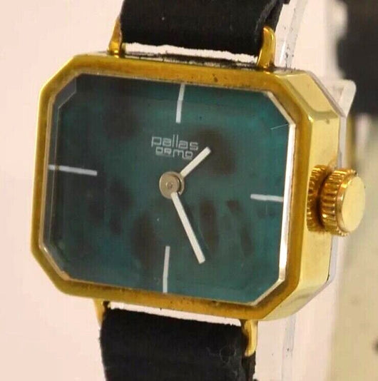 Vintage Pallas Ormo Damenuhr / Handaufzug-Vergoldet