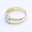 Laden Sie das Bild in den Galerie-Viewer, Damenring 585er 14 Karat mit Diamant ca. 0.25 ct. / 57 18,1 mm Ø
