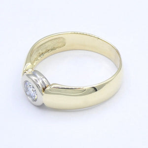Damenring 585er 14 Karat mit Diamant ca. 0.25 ct. / 57 18,1 mm Ø