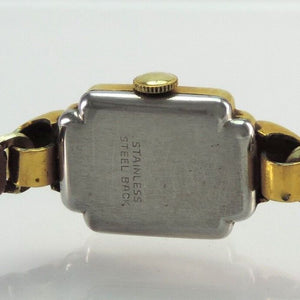 Vintage Damenuhr B Handaufzug Vergoldet