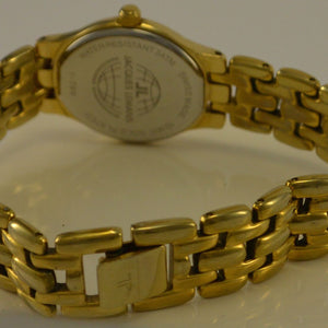 JACQUES LEMANS Damenuhr / Quarz / 10 Mic Gold Plated